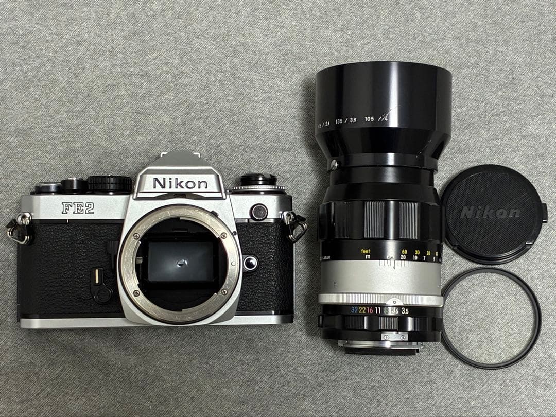 ⭐️美品⭐️動作確認済⭐️Nikon FE2 & NIKKOR 135mm f/3.5