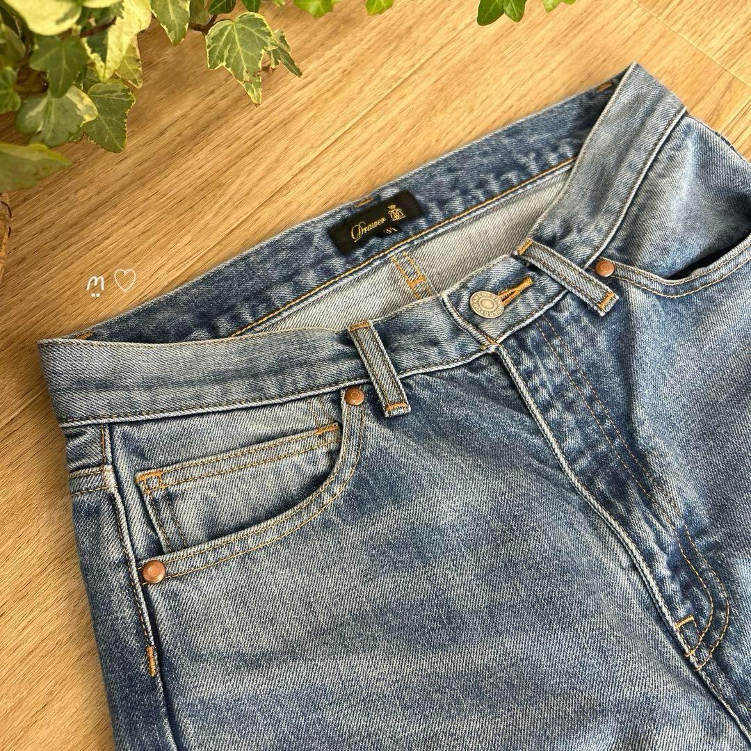 Drawerドゥロワー　ブリーチ5ポケットデニムパンツ34　ネイビー　定番現行品