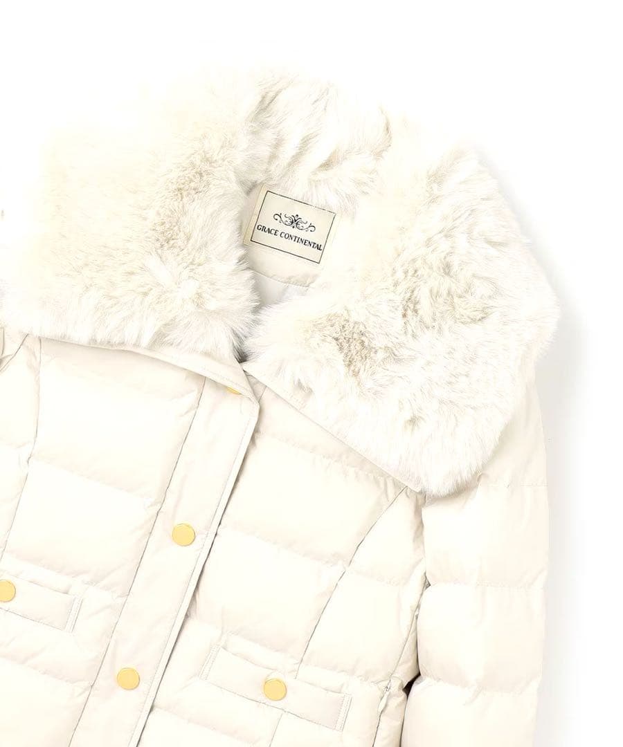グレースコンチネンタル　ファーショートダウンジャケット　アウター　コート