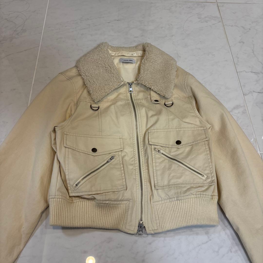 LAGUA GEM ミリタリー ショート ジャケット