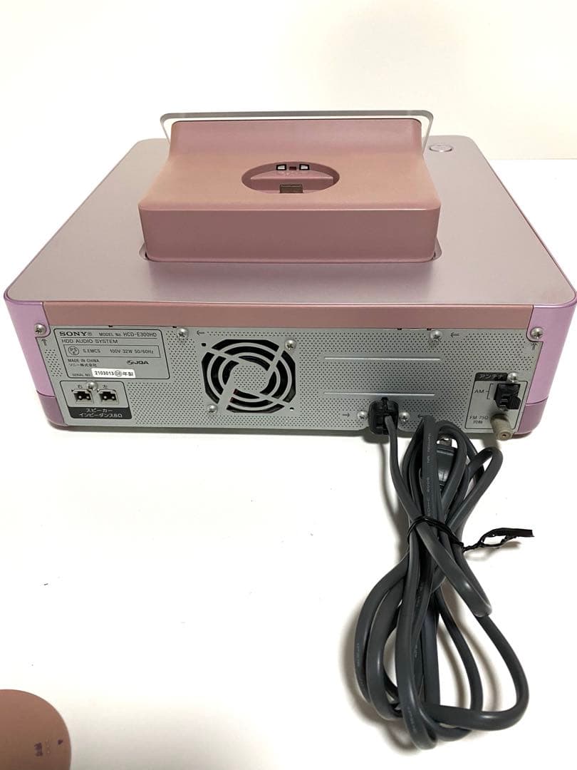 SONY HDD搭載 オーディオシステム HCD-E300HDピンク ソニー