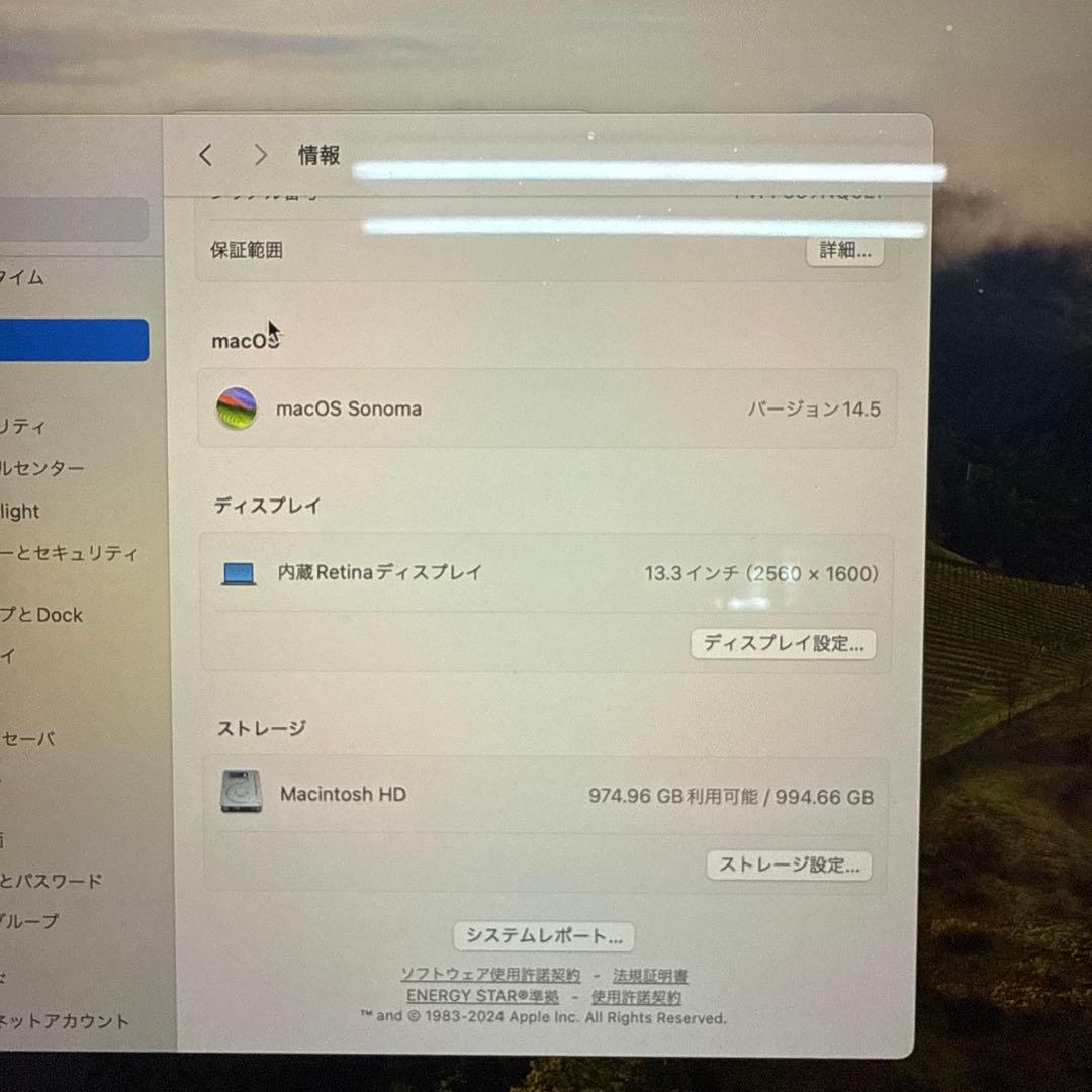 か*！様 Apple MacBook Air 13インチM1 16GB/1Tスペ