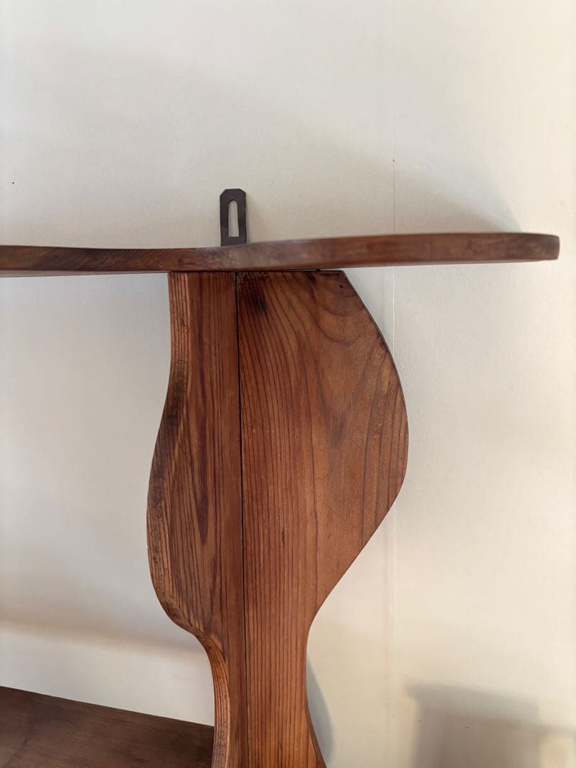 フランス　アンティークパイン　ウォールシェルフ