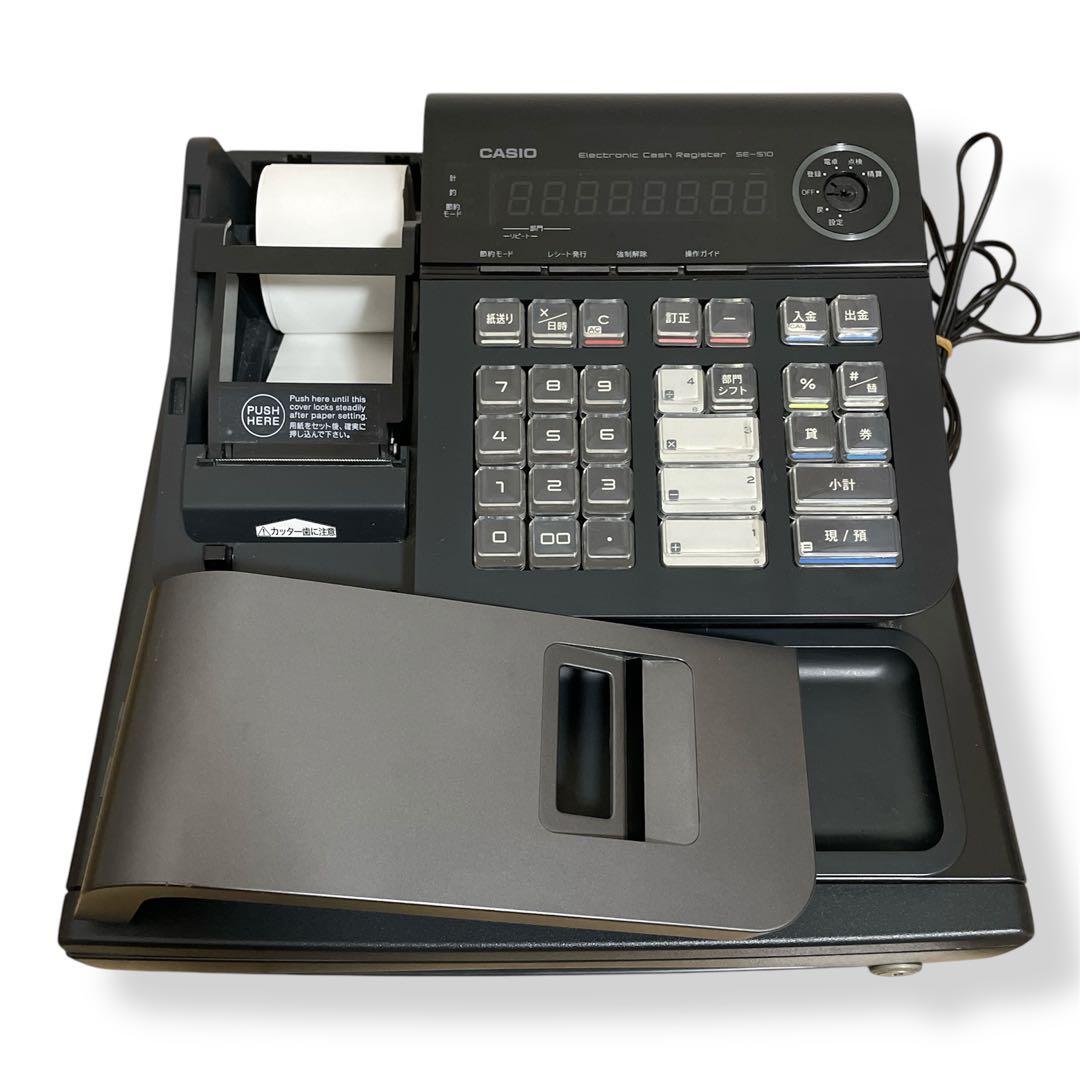 【動作品】CASIO カシオ 小型 電子 レジスター SE-S10 鍵2本付き