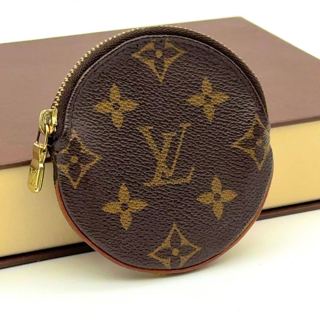 【極美品】ルイヴィトン モノグラム ポルトモネ ロン ケース 丸型 小銭