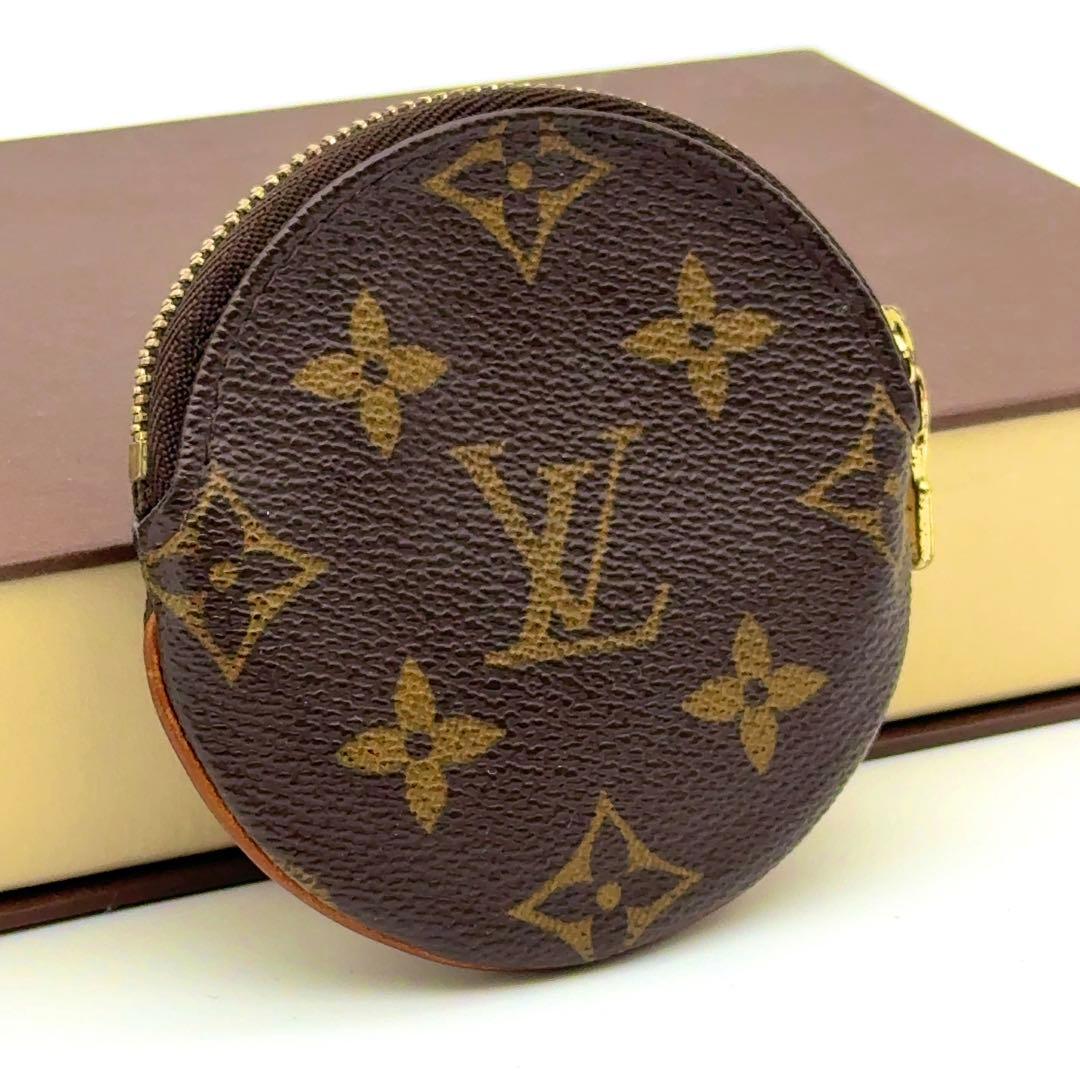 【極美品】ルイヴィトン モノグラム ポルトモネ ロン ケース 丸型 小銭