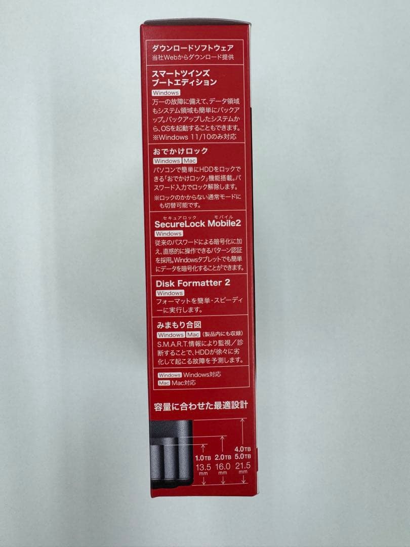 外付けハードディスク・ドライブ BUFFALO HD-PGF5.0U3-GBKA