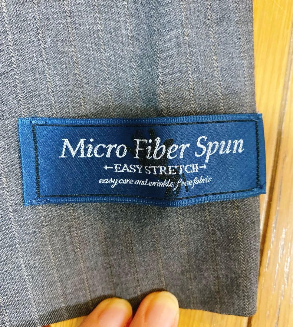 【新品タグ付き】 ザ スーツカンパニー グレー 40ストライプ ウォッシャブル