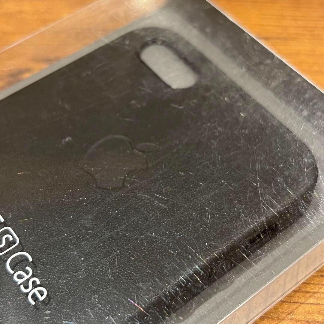 新品Apple純正品iPhoneSE純正ケース 黒 レザーケース 純正カバー