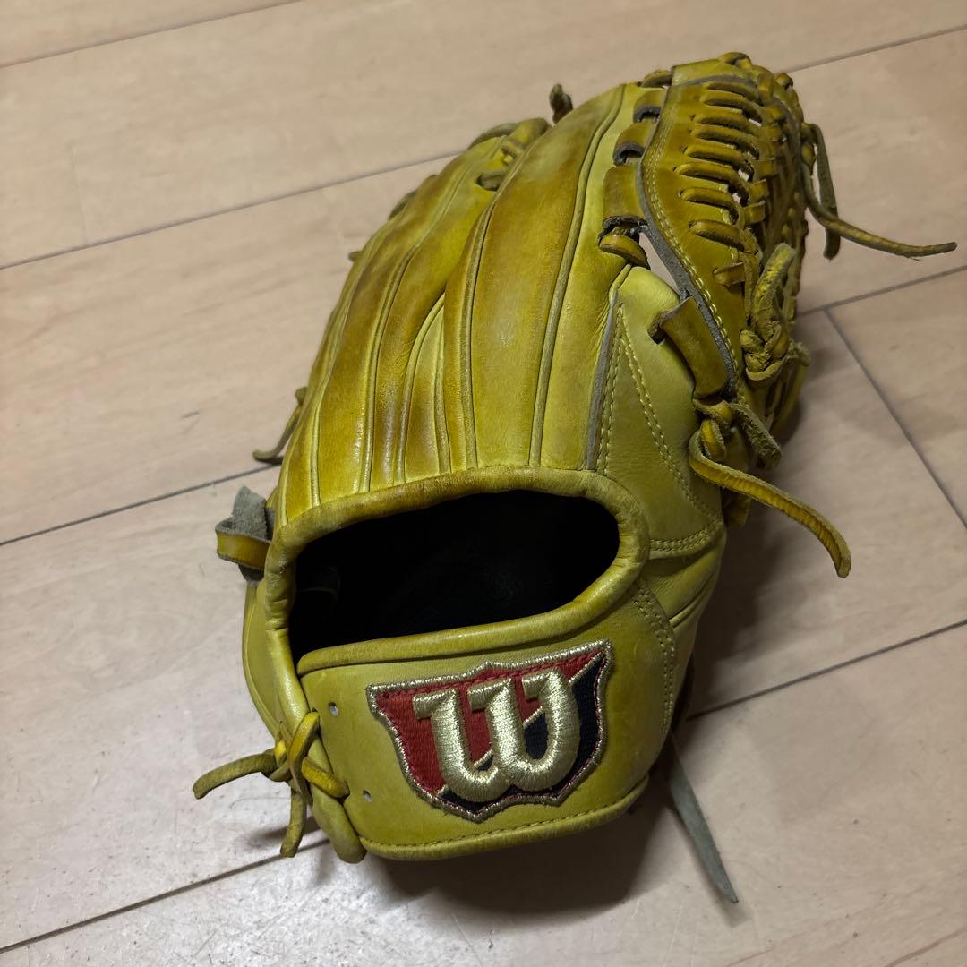 Wilson 硬式グローブ イエロー