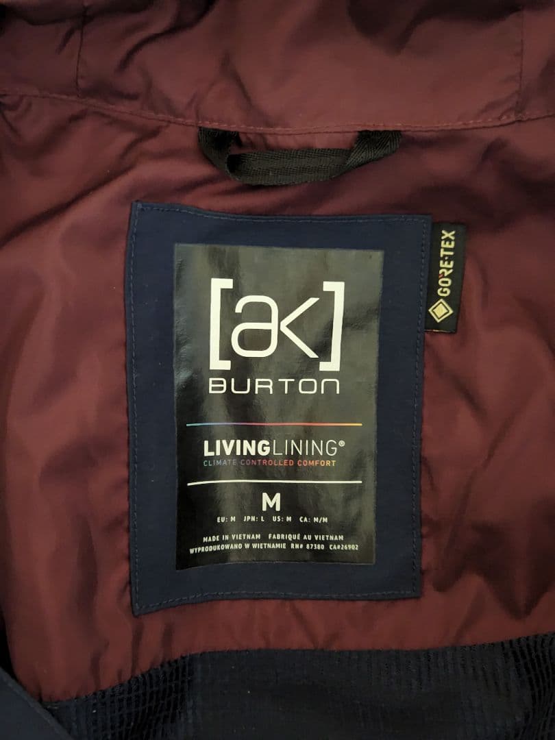 burton 【ak】　GORE-TEX　Mサイズ　上下セット