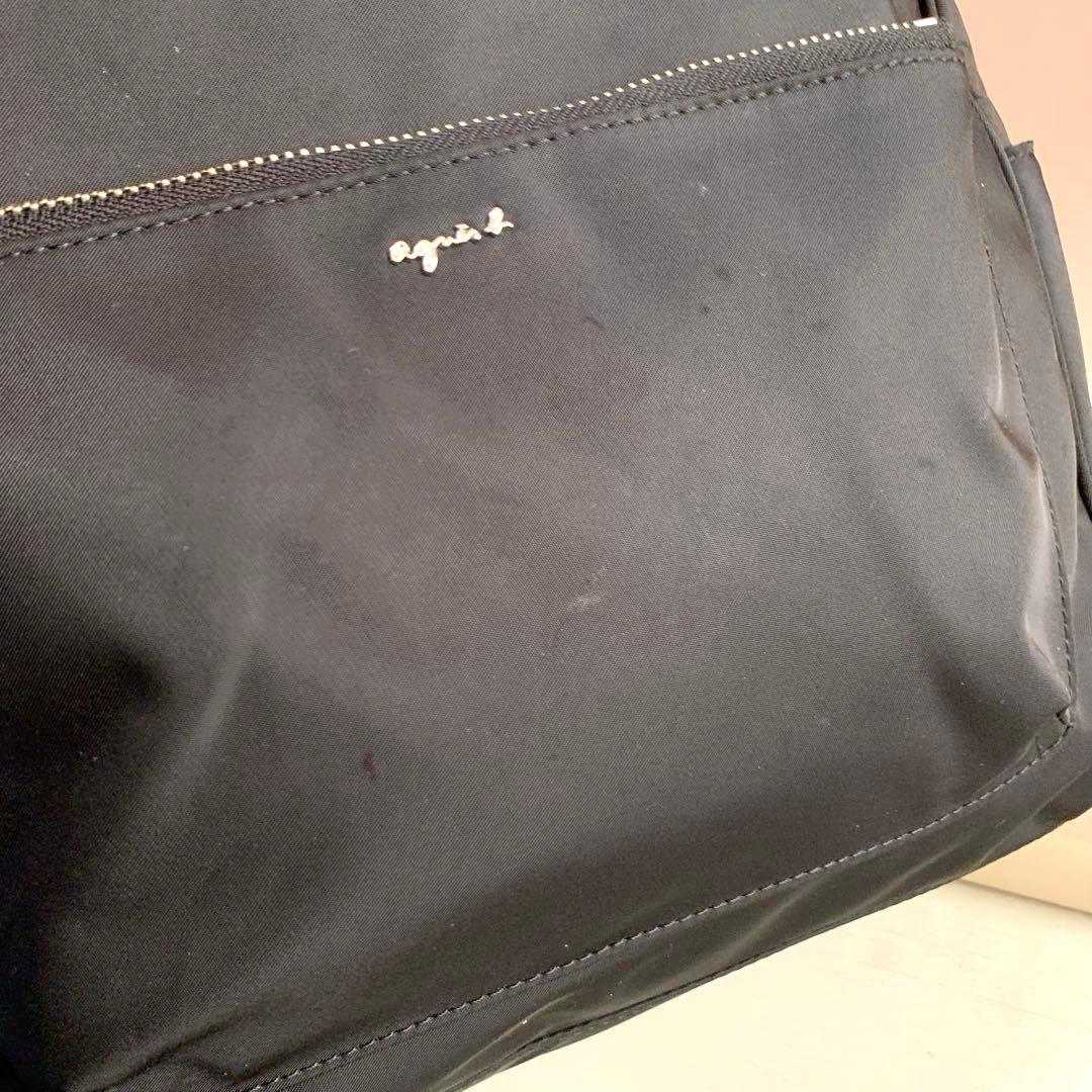 アニエスベー リュック バックパック RAS13-04 黒ナイロン A4可