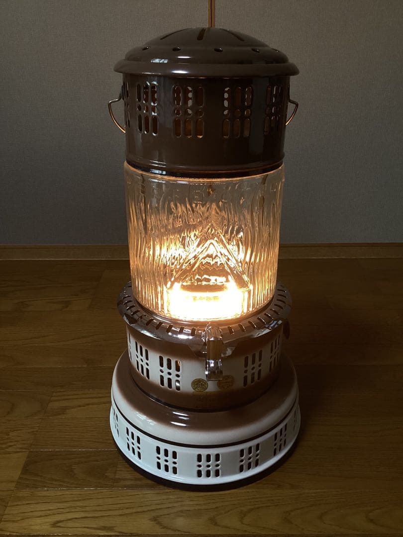 パーフェクション　石油ストーブ　750デラックス　ブラウン色　対震消火装置付き