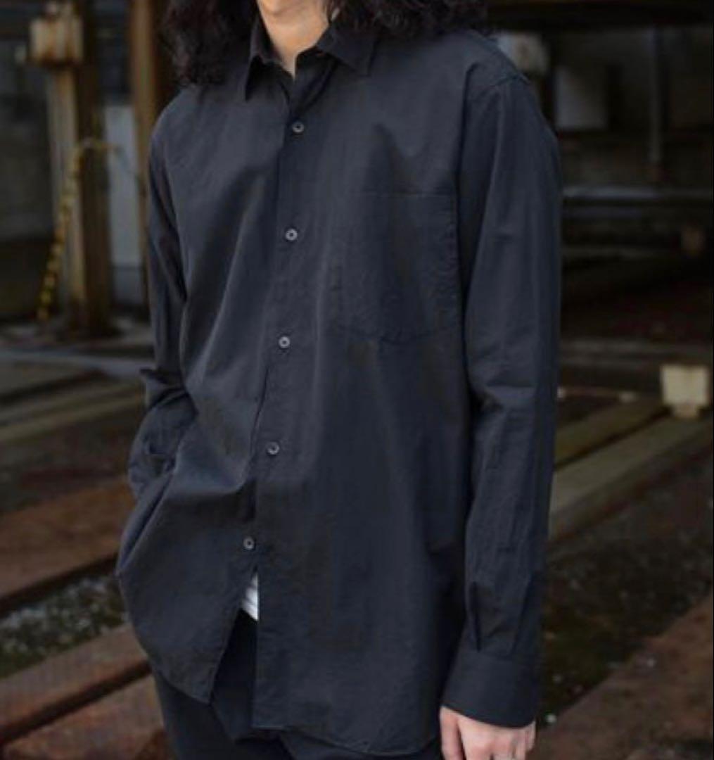 comoliコモリシャツ 19ss ブラック
