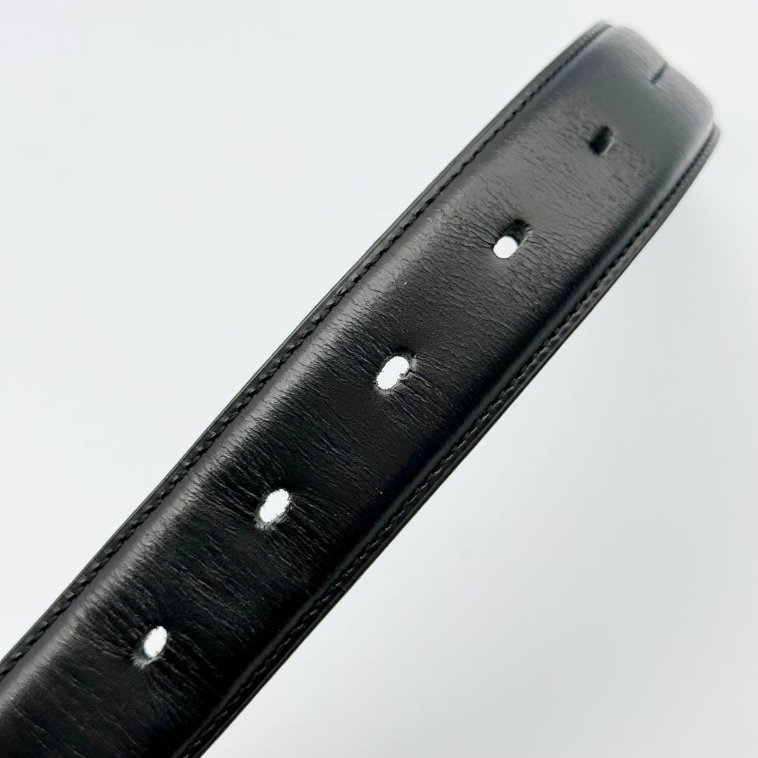 ✨美品✨バーバリーブラックレーベル ベルト 本革 シルバー金具 紳士 ビジネス