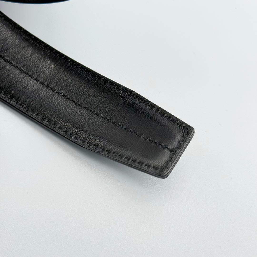 ✨美品✨バーバリーブラックレーベル ベルト 本革 シルバー金具 紳士 ビジネス