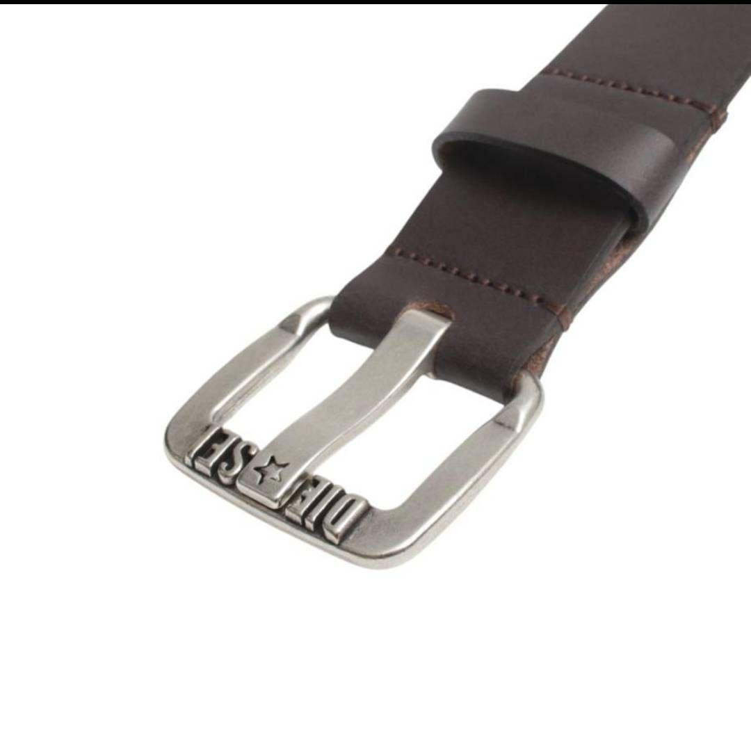 【未使用】DIESELディーゼルロゴバックルレザーベルトブラウン