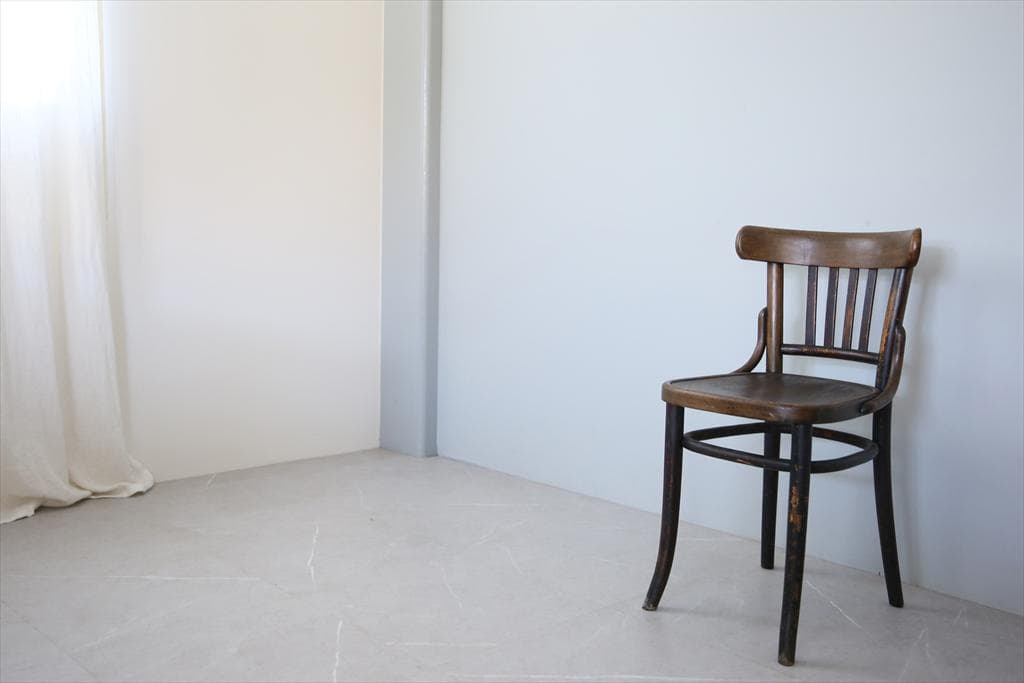 フランスアンティーク木製ベントウッドチェア/ダイニングイス/椅子(89-307)