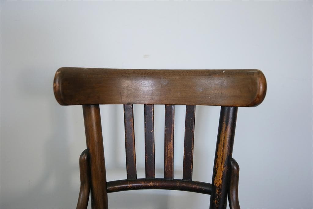 フランスアンティーク木製ベントウッドチェア/ダイニングイス/椅子(89-307)