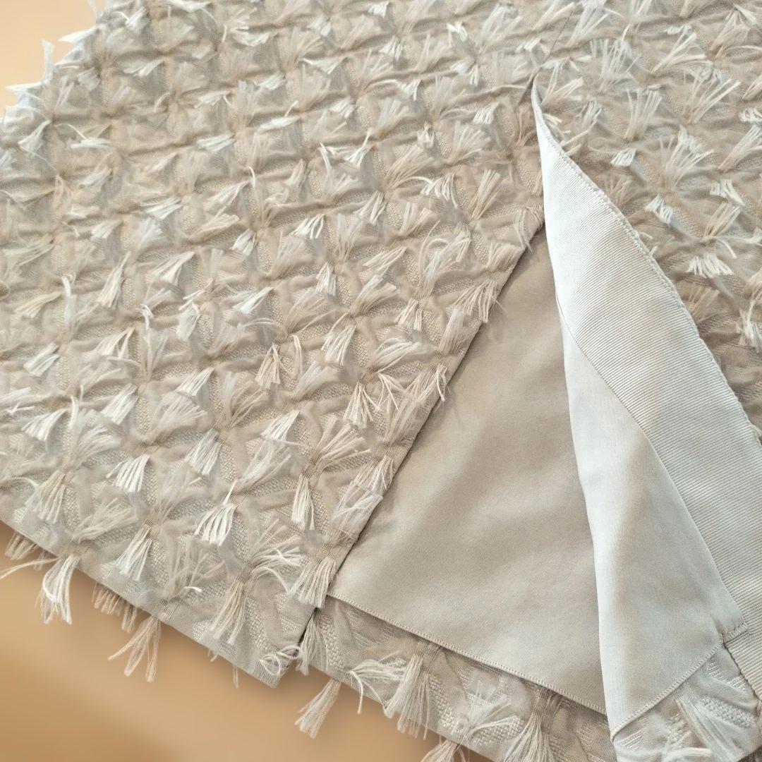 ドゥロワー　drawer　フリンジ　ロング　タイトスカート　36