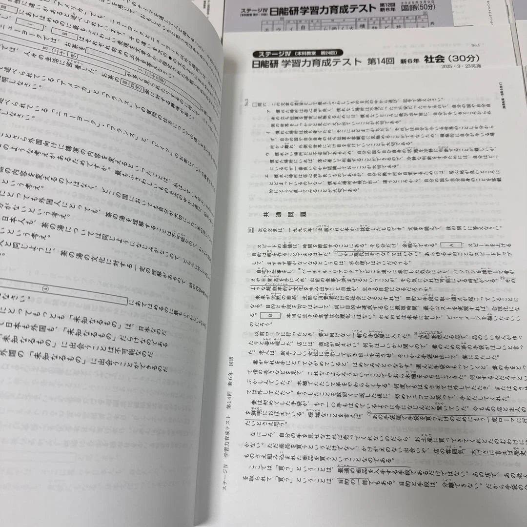[2025年最新版] 日能研 6年 前期テスト17回分