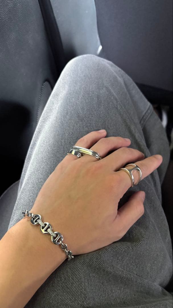 アクセサリー HOORSENBUHS DOUBLE BARREL KNUCKLE RING