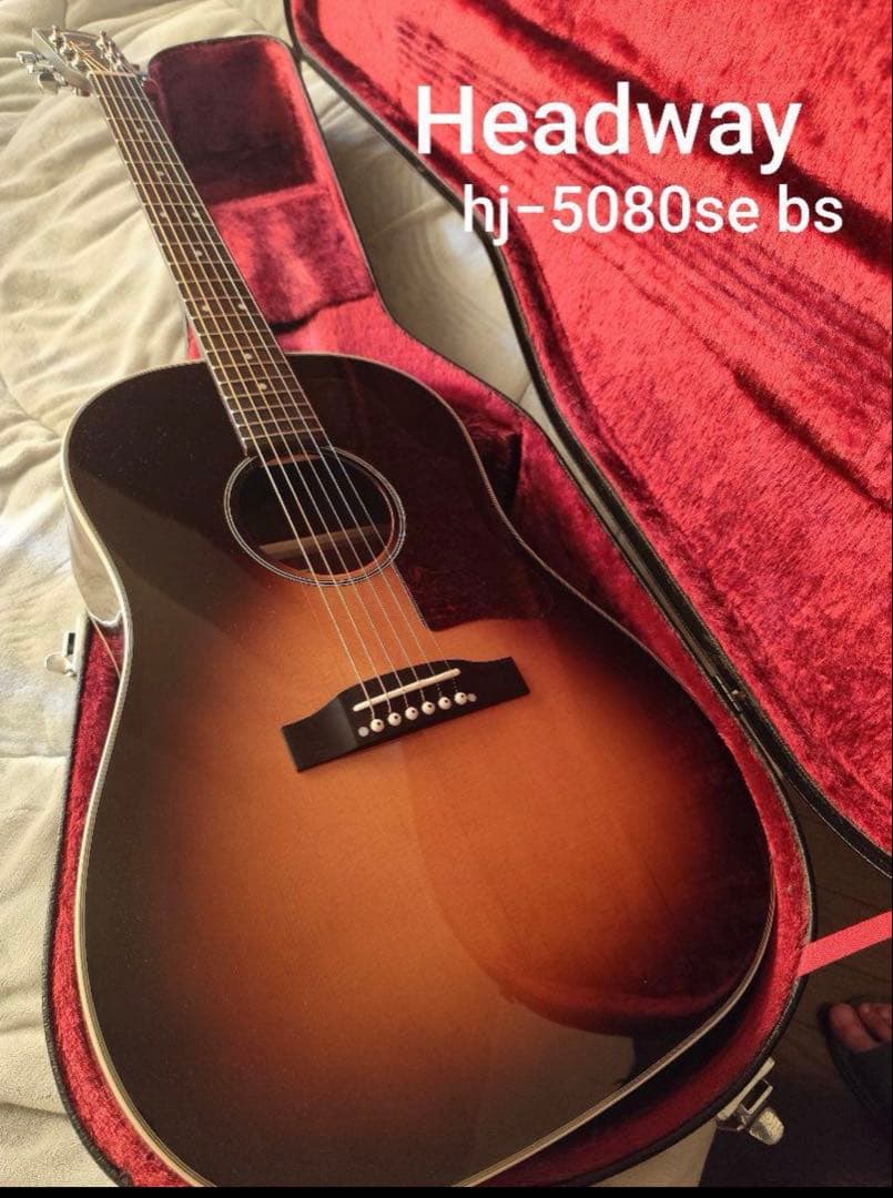 ⭐️美品Headway HJ-5080SE エレアコ GOTOHペグ 輸送用HC付