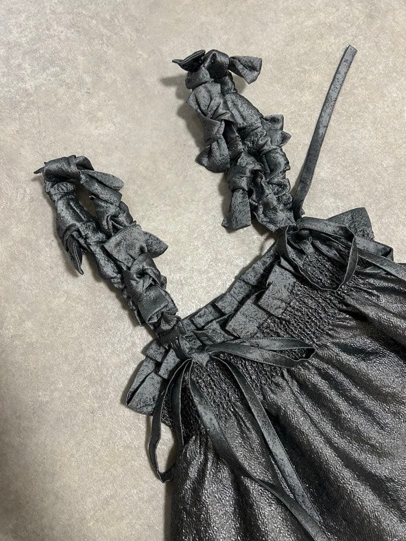 明日までのお値下げBibiy MIMI RIBBON SKIRT ダークグレー