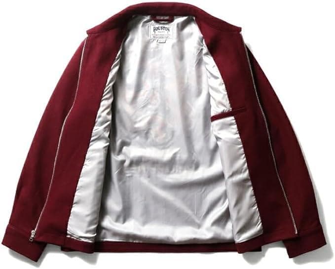 新品＊HOUSTON メルトン ツアージャケット ドラゴン Black M