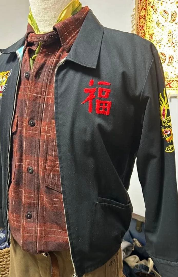 戦*翼様 現行¥82800 リアルマッコイズ　ベトジャン　スーベニアジャケット