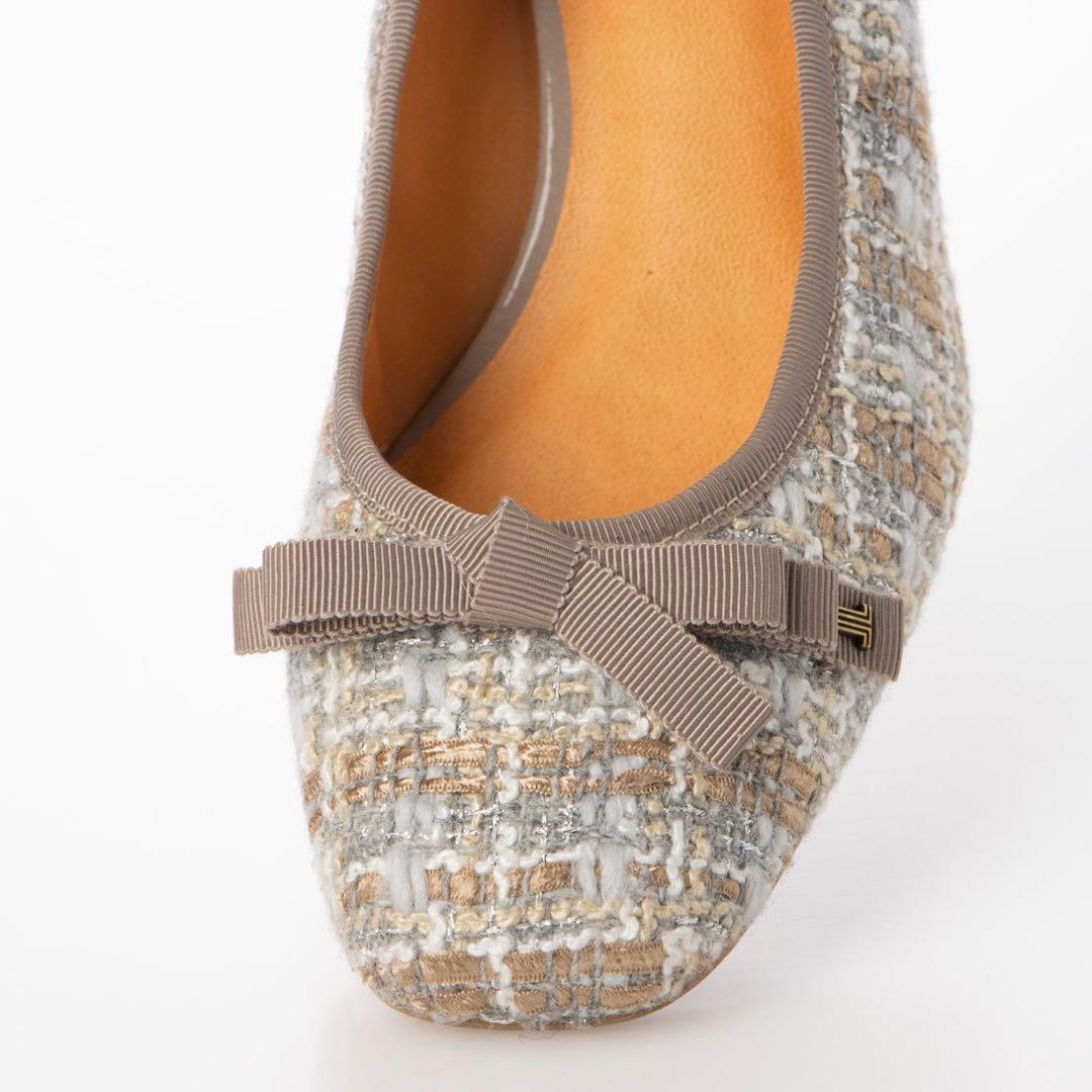 LANVIN en Bleu パンプス スクエアトゥリボンモチーフパンプス