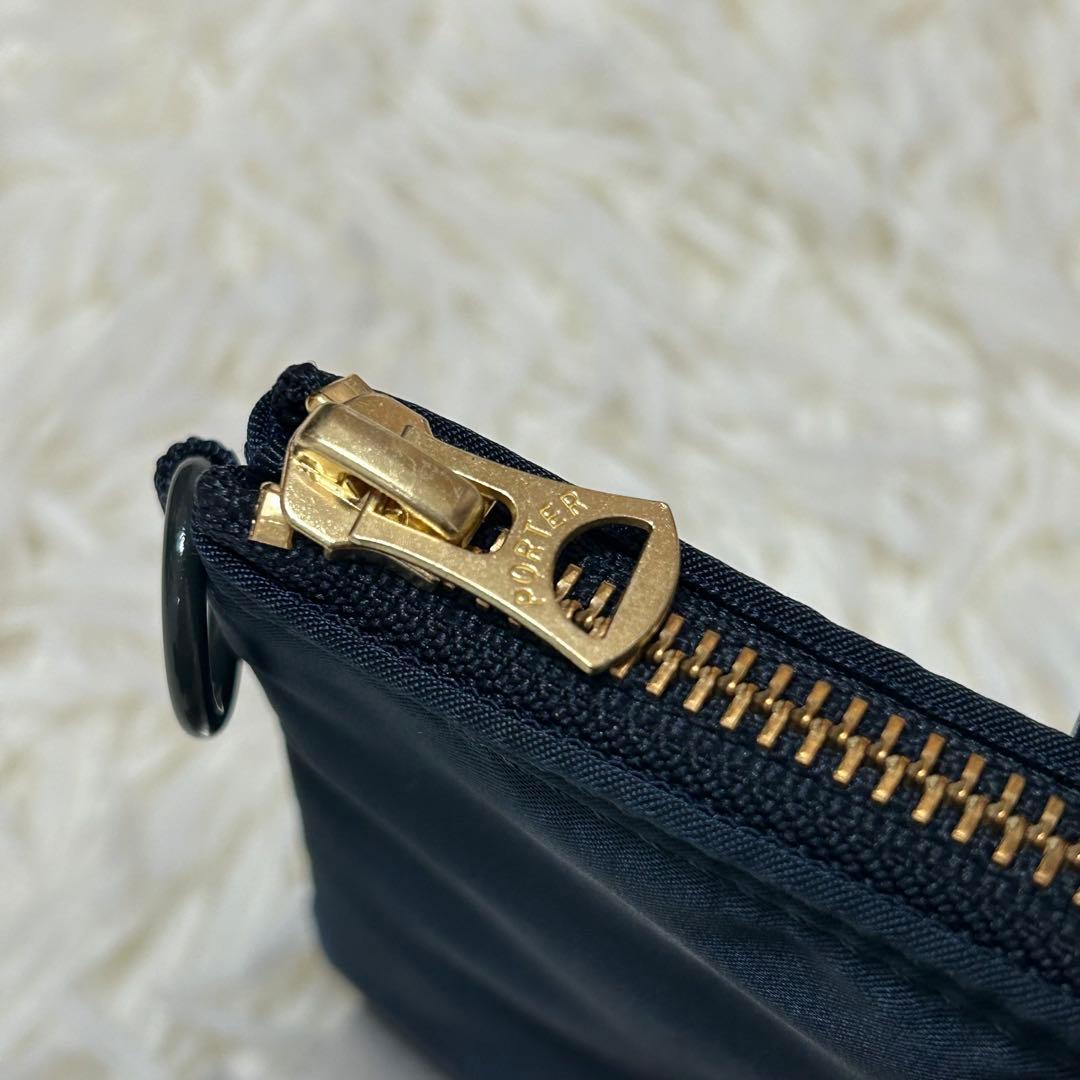 極美品♪PORTER ポーター オフィサーキット アイアンブルー ポーチ