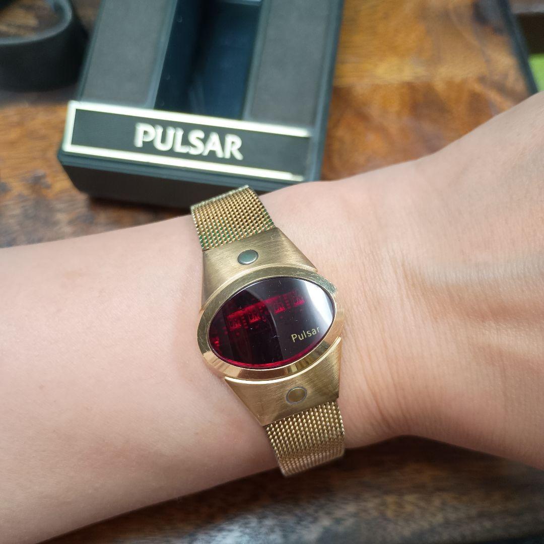 Pulsar デジタル腕時計 ゴールド 1970年代物 希少