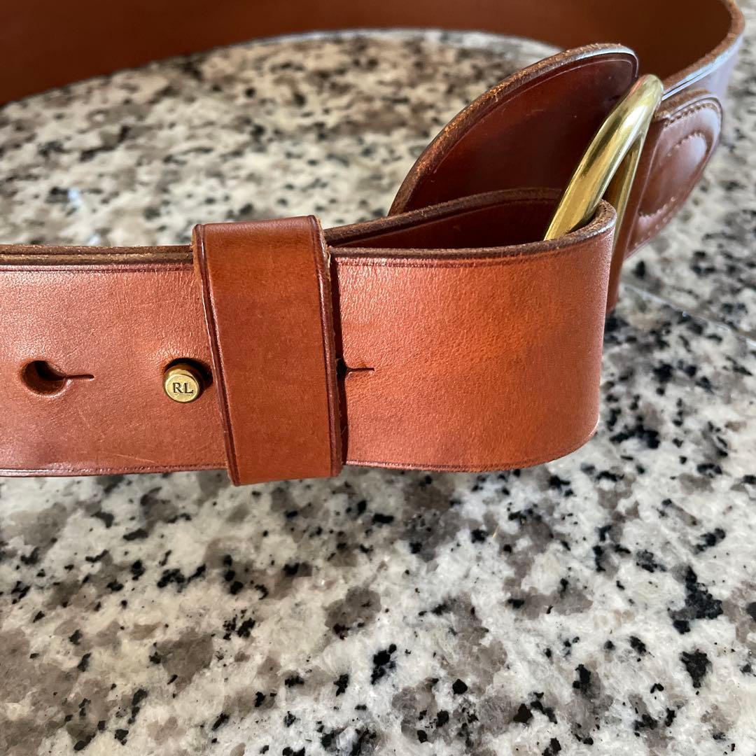 Ralph Lauren Leather D-Ring Belt ドレスベルト