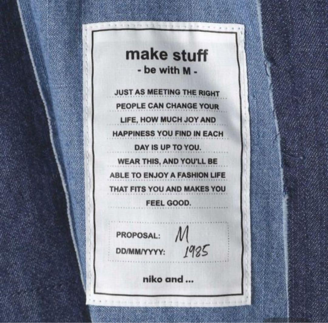 ニコアンド［be with M］ Misayo ミリリメイクジャケット　デニム