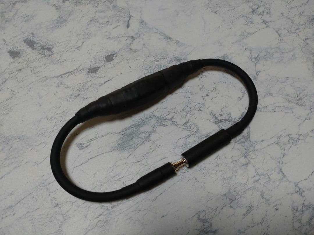 【最新作】3.5分散型カタパルト搭載　3.5mm3極メス-オス　約38cm 黒