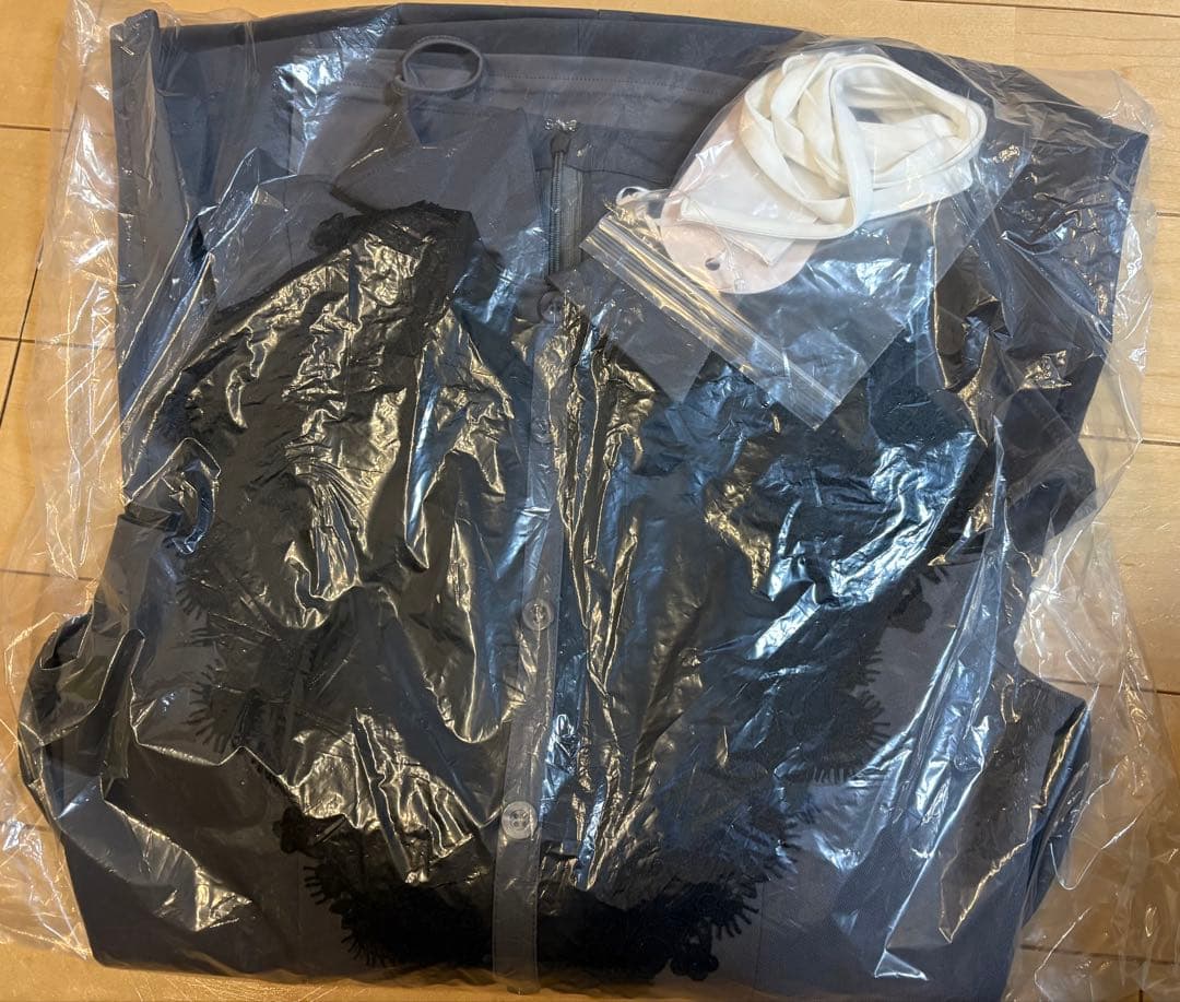 Darich ショルダースカラップフリルシャツミニワンピース