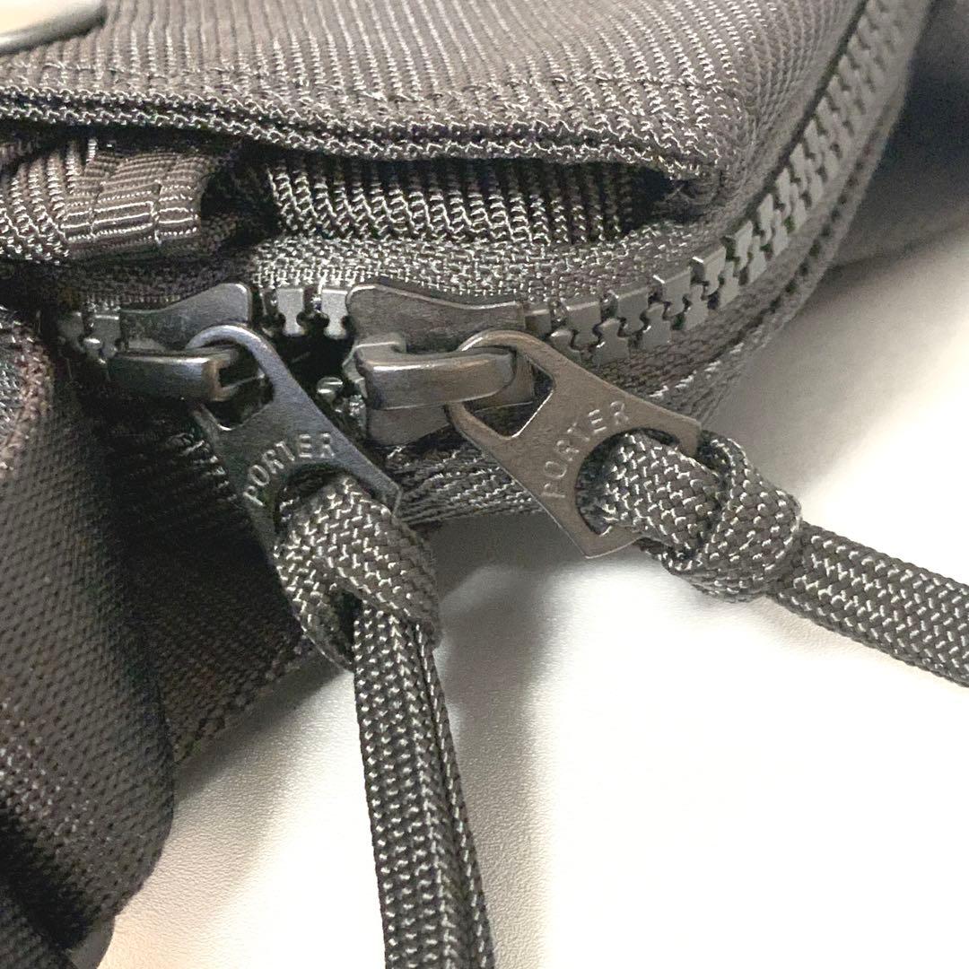 未使用級 PORTER ポーター UNIT ユニット ショルダーバッグ ブラック