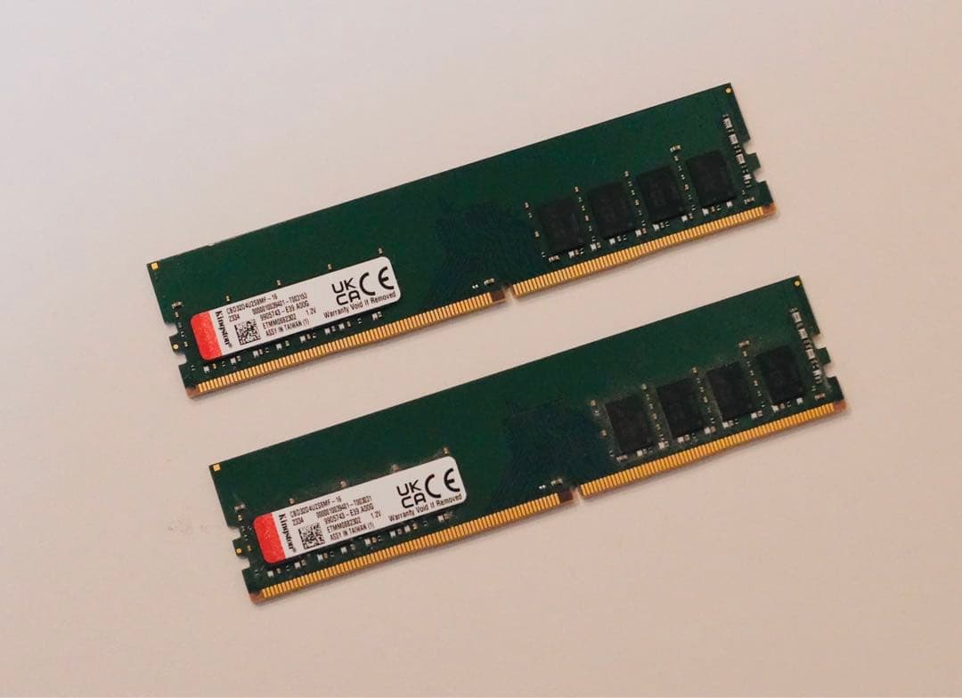 Kingston DDR4 32GB (2x16GB) 3200MHz メモリ