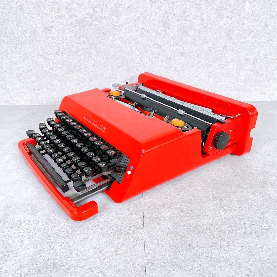Olivetti Valentine タイプライター 赤 ケース付き 動作未確認