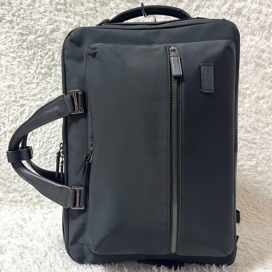 ✨美品✨TUMI ハリソン 3way コンバーチブル リュック2層式 ブラック