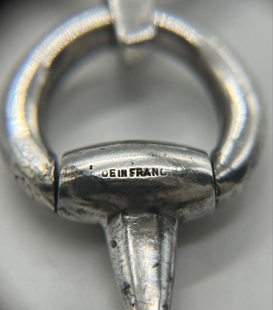 セリーヌ CELINE ホースビットブレスレット SV800蟹刻印 ヴィンテージ