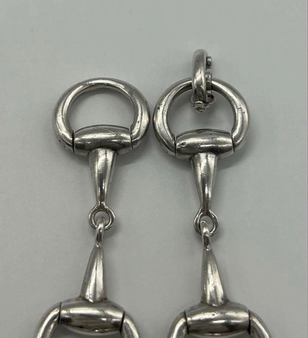 セリーヌ CELINE ホースビットブレスレット SV800蟹刻印 ヴィンテージ