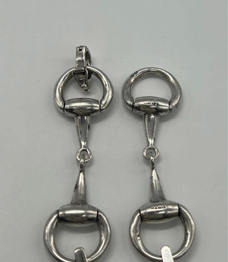 セリーヌ CELINE ホースビットブレスレット SV800蟹刻印 ヴィンテージ