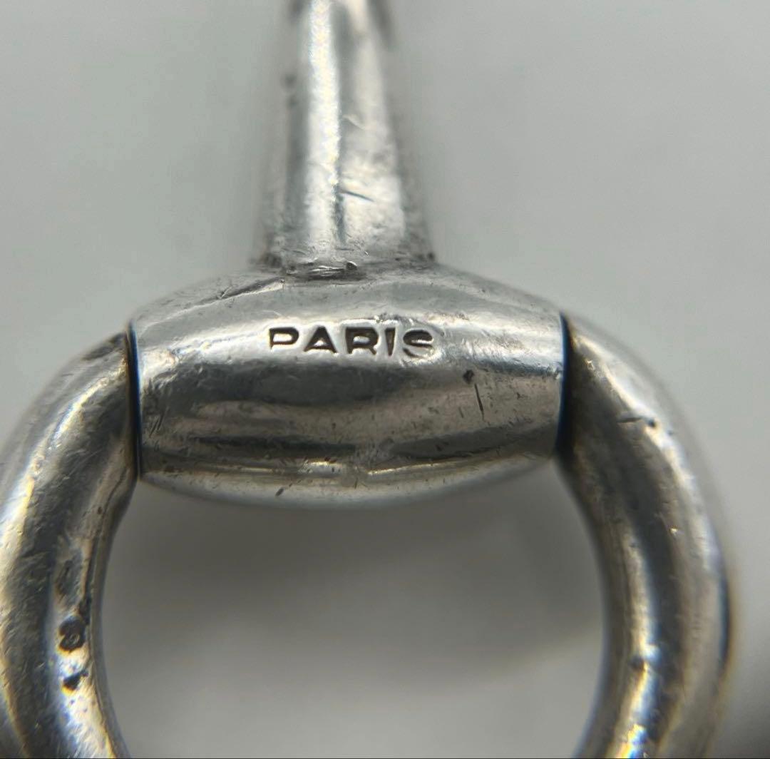 セリーヌ CELINE ホースビットブレスレット SV800蟹刻印 ヴィンテージ