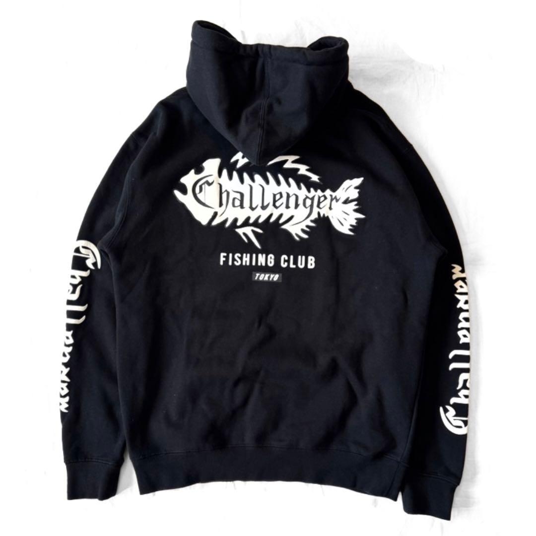 CHALLENGER フィッシングクラブ パーカー フーディ スウェット 裏起毛