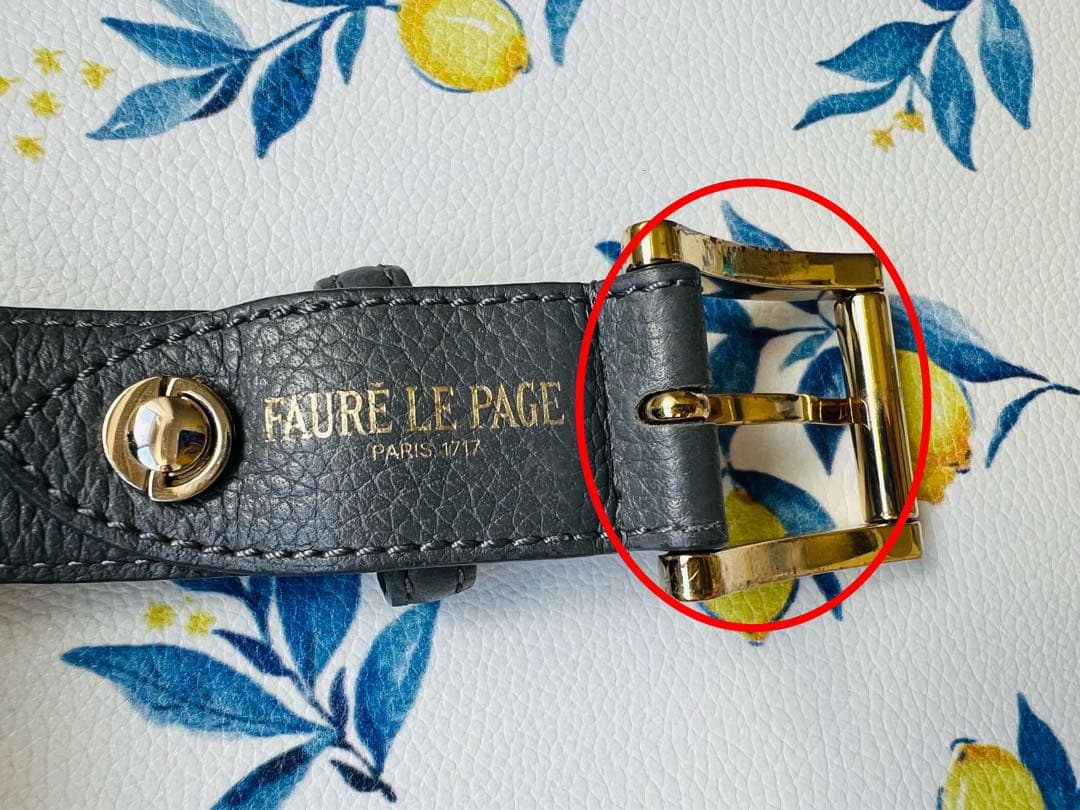FAURE LE PAGE レザー ベルト 約104cm