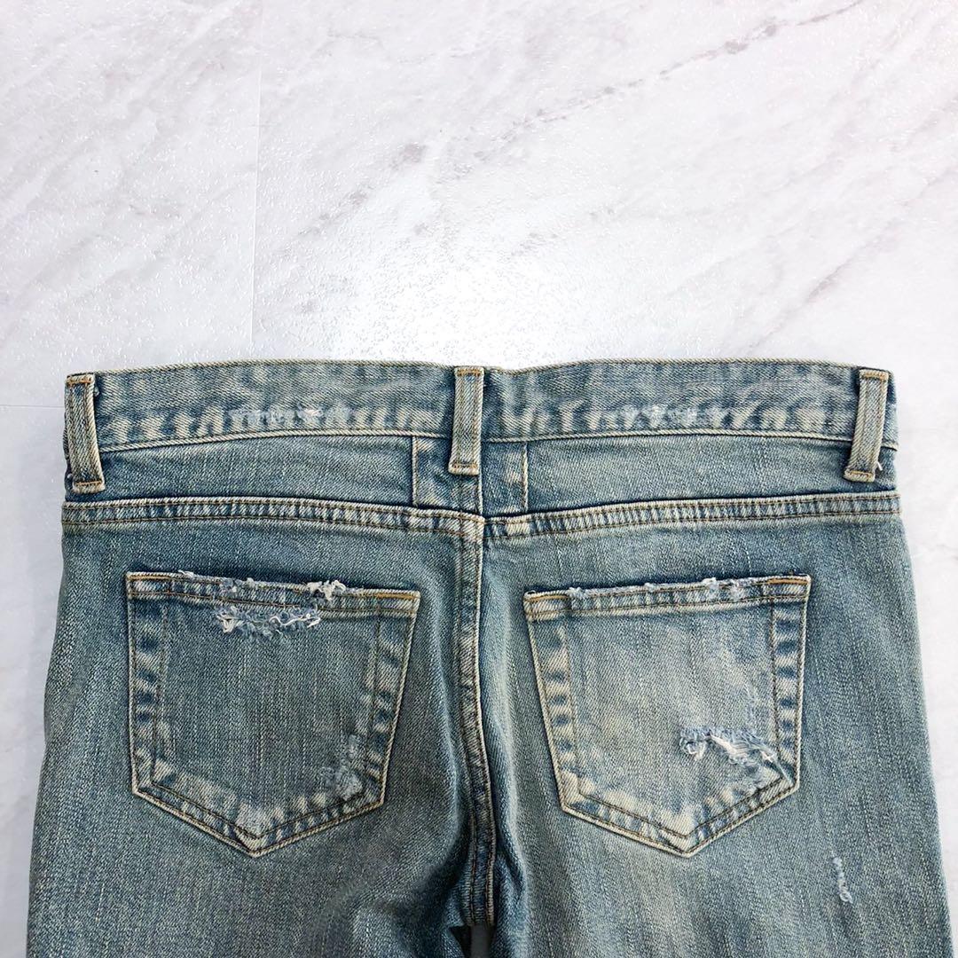 【美品 G-DRAGON着】サンローラン スキニー エディ期 ダメージ 25