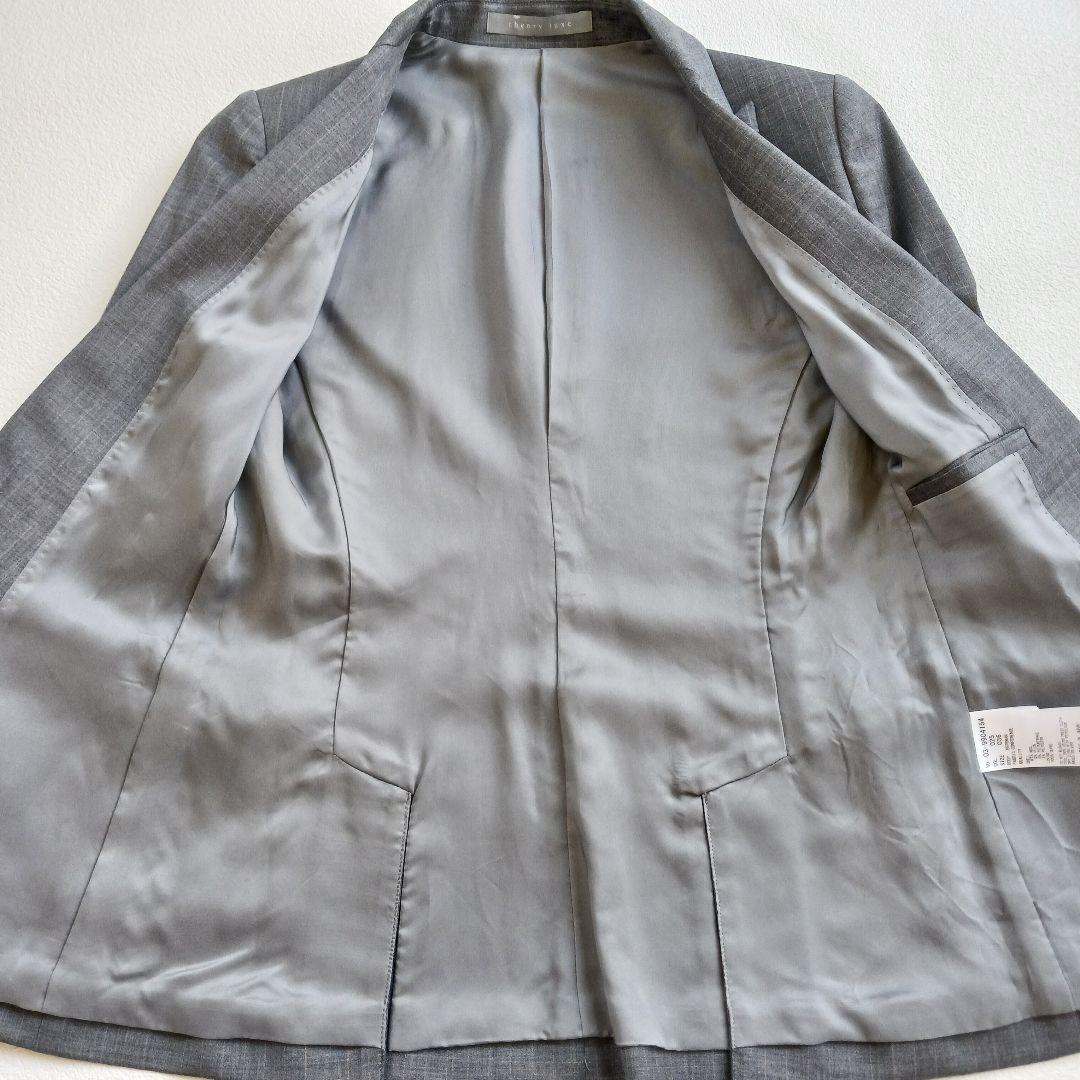 極美品♬セオリーリュクス　パンツスーツ　グレー　小さいサイズ34～36　ビジネス