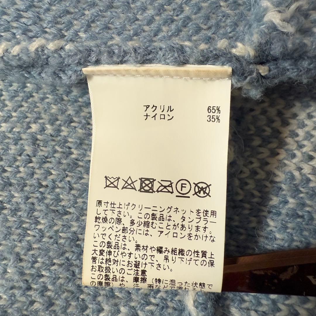 【かわいい】カールヘルム ペンギンワッペン ジップニットブルゾン M相当 ブルー